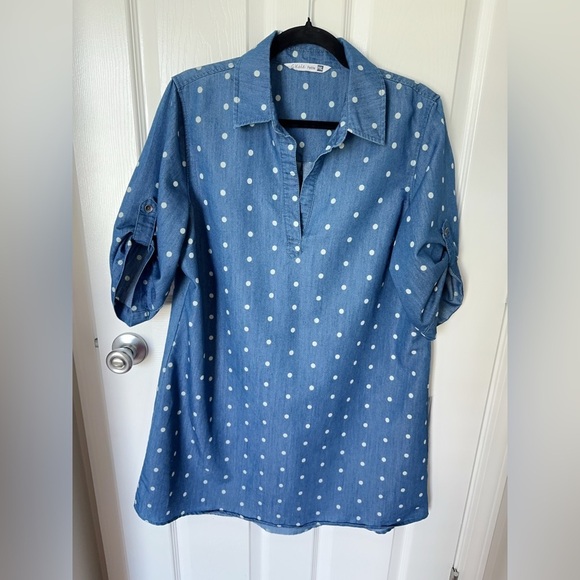 Given Kale Dresses & Skirts - Blue Polka Dot Mini Dress